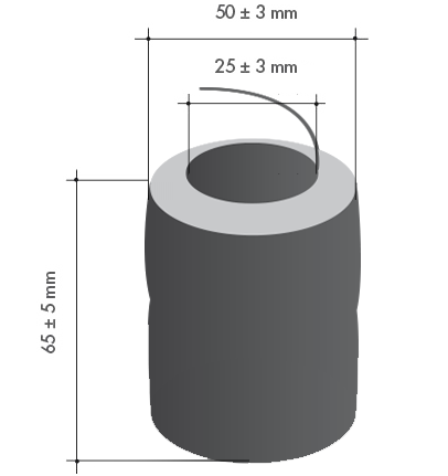 White Annealed Spools Measure