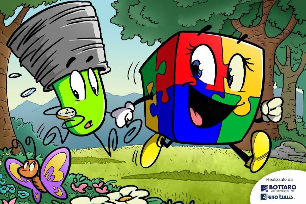 Copertina del fumetto “Un filo in ritardo”